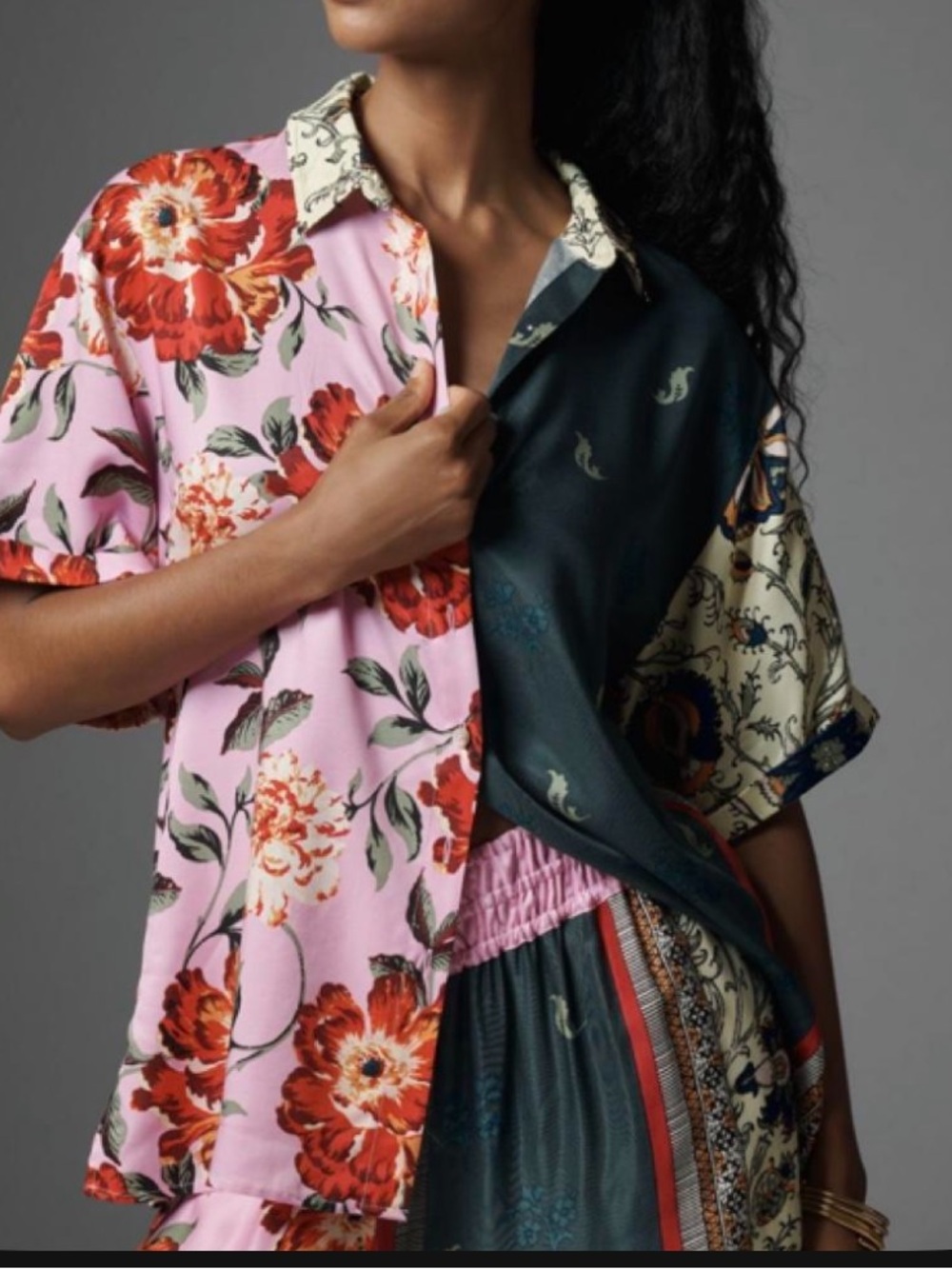 By Anthropologie Oversized Surf Blouse